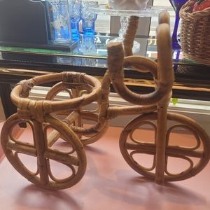 Vintage bicycle bamboo planter